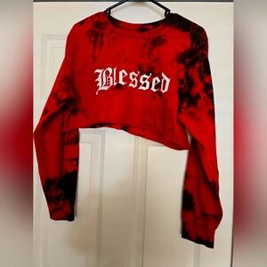 Blessed Short Crop Long Sleeve